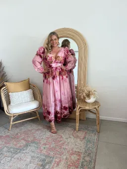 Sheike Swan Lake Midi Dress Floral Size 16 for rent on The Volte - image 2