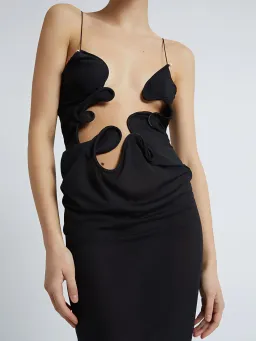 Christopher Esber Molded Venus Dress Black Size 4 for rent on The Volte - image 2