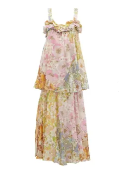 Zimmermann Super Eight Tiered Floral Maxi Dress Multi Size 0 / AU 8 for rent on The Volte - image 5