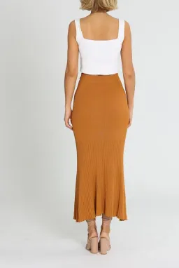 Alice McCall Michelle Knit Skirt Tan Brown Size AU 8 for rent on The Volte - image 4