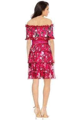 Tadashi Shoji Bonet Off The Shoulder Dress size 12 for rent on The Volte - image 3