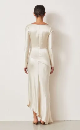 Bec & Bridge Frederic Long Sleeve Dress Oyster Size 6 for rent on The Volte - image 3