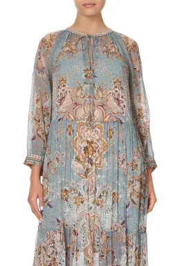 Camilla Le Palais Du Zahir Long Gathered Panel Dress Print Size 14 for rent on The Volte - image 2