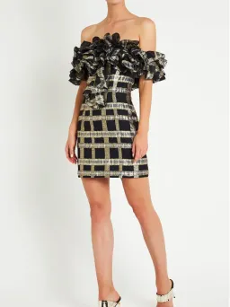 Sass & Bide Beau Monde Mini Dress Print Size 6 for rent on The Volte - image 1