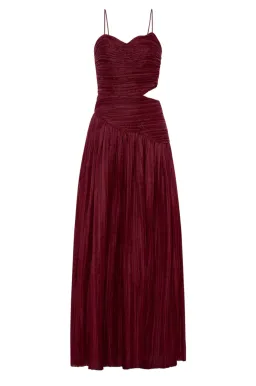 Aje Laurier Wave Maxi Dress Burgundy Size 12 / L for rent on The Volte - image 7