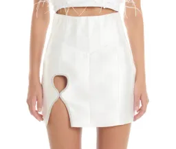 Eliyah the label Simone Skirt White Size 12 for rent on The Volte - image 3