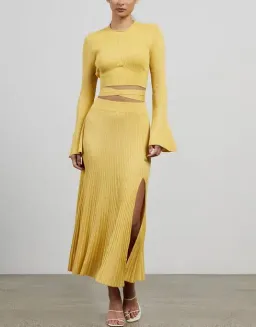 Hansen And Gretel Knit Set Sunshine Yellow Size 6 for rent on The Volte - image 1