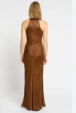 Sass & Bide Occasional Mix Dress Brown Size 16 for rent on The Volte - image 2