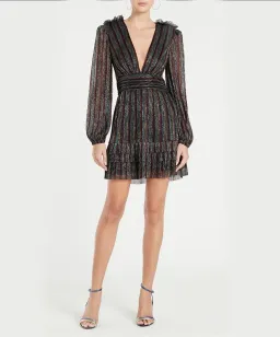 Rebecca Vallance Ronnie Cut Out Mini Dress Multi Size 10 for rent on The Volte - image 1