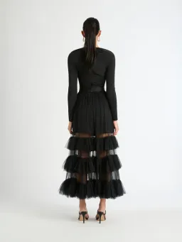 Sheike Imogen Maxi Skirt Black Size 8 for rent on The Volte - image 3