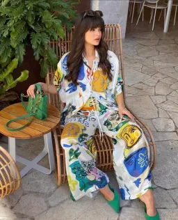 Alemais Soleil Set Multi Print Size 10 for rent on The Volte - image 2