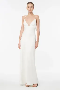 Manning Cartell Time to Shine Slip Dress Off White Size 10 for rent on The Volte - image 1