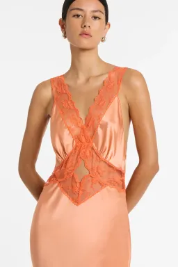 Sir the Label Aries Cut Out Gown Peach Size 0 / AU 6 for rent on The Volte - image 3