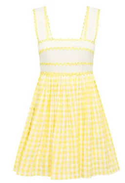 Alice Mccal Mango Wild Angels Mini Dress Yellow Size 12  for rent on The Volte - image 4