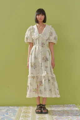 Alemais Margot Midi Dress Floral Size 12 for rent on The Volte - image 1
