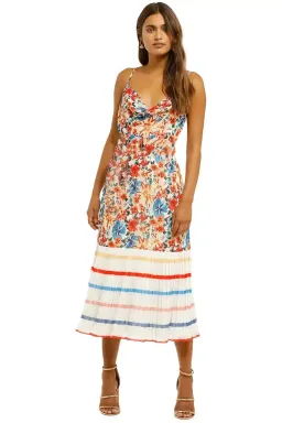 Talulah Merengue Midi Dress Tropicana Floral Multi Print Size 12 for rent on The Volte - image 1