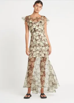 Sir the Label Sofia Low Back Gown In Vivienne Print Size 12 for rent on The Volte - image 1