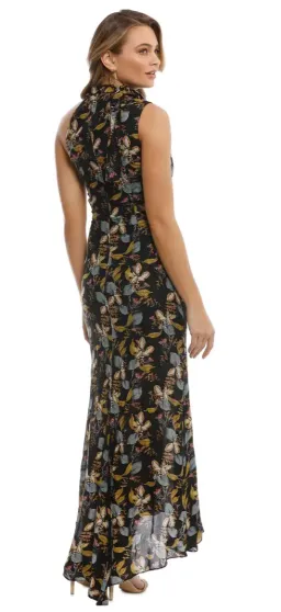Nicholas Ava Tie Neck Maxi Dress Floral Size 10 for rent on The Volte - image 3