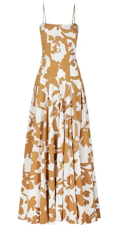 SWF Bandeau Spaghetti Strap Maxi Dress in Dusty Dahlia Print Size S (AU 8) for rent on The Volte - image 4