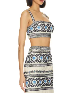 Johanna Ortiz Breeze Crop Top & Namtrik Maxi Skirt Set Print Size 8 for rent on The Volte - image 2