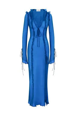 Rat & Boa Farretti Maxi Dress Blue Size 8 for rent on The Volte - image 4