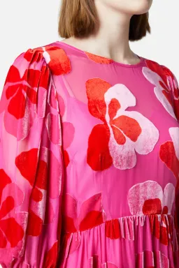 Gorman Pansy Devore Dress Maxi Pink Size AU 12  for rent on The Volte - image 4