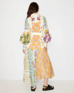 Alemais Lou Balloon Sleeve Shirt Dress Multi Size 14 for rent on The Volte - image 6