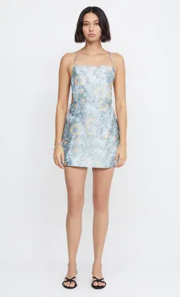 Bec & Bridge Nina Apron Mini Dress Blue Size AU 10 for rent on The Volte - image 1