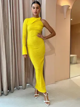 Camilla and Marc Cypress Dress Yellow Size 8 for rent on The Volte - image 1