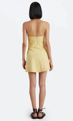 Bec & Bridge Cynthia Strapless Mini Dress in Straw Size 16 for rent on The Volte - image 3