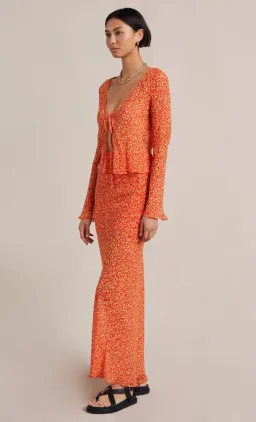 Bec & Bridge Cheri Long Sleeve Top in Orange Size 16 for rent on The Volte - image 2