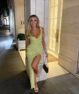 House of CB Pixie Ruffle Maxi Dress Lime Size S / AU 8 for rent on The Volte - image 6