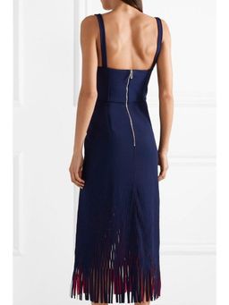 Dion Lee Bustier Perf Midi Dress Blue Size 6 for rent on The Volte - image 2