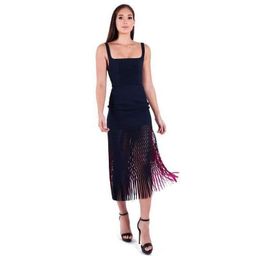 Dion Lee Bustier Perf Midi Dress Blue Size 6 for rent on The Volte - image 5