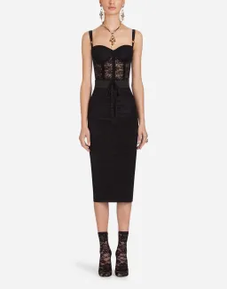 Dolce and Gabbana Lace Corset Bustier Black Size 6 for rent on The Volte - image 1