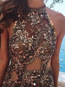 Galanni AUCELLO Gold dress Size 6 for rent on The Volte - image 3