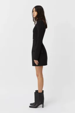 Camilla and Marc Ilona Long Sleeve Mini Dress Black Size 12 for rent on The Volte - image 4