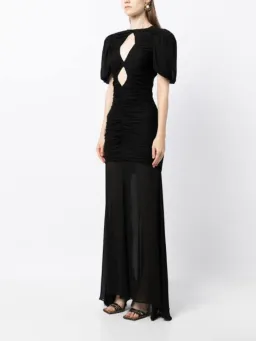 De La Vali Olympia Maxi Dress Black Size 12 for rent on The Volte - image 2