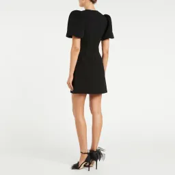 Rebecca Vallance Katie Bow Mini Dress Black Size 8 for rent on The Volte - image 3