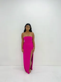 Meshki Rachel Midi Dress Pink Size S/Au 8 for rent on The Volte - image 1