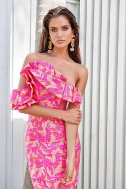 Eliya The Label Elena Dress Print Size 8 for rent on The Volte - image 3