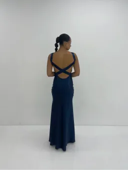 Frankie Lane the Label Delphi Gown Blue Size 8 for rent on The Volte - image 3