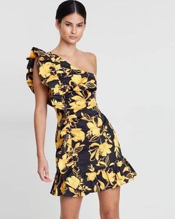 Nomad mini dress Black & Gold 8 for rent on The Volte - image 1