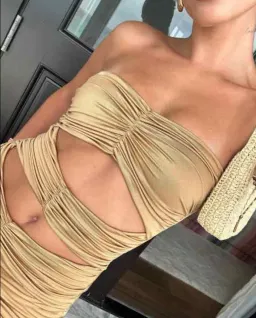 Maygel Coronel Dorato Dress Gold One Size for rent on The Volte - image 6