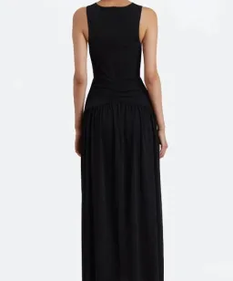Bec & Bridge Lindsey V Maxi Dress Black Size 6 for rent on The Volte - image 3