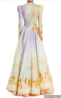 Zimmermann Tama Poster Print Maxi size 4 (16) for rent on The Volte - image 3