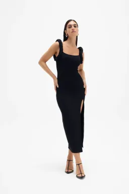 Rachel Gilbert Rosetta Dress Black Size M/Au 10  for rent on The Volte - image 1