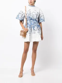 Rachel Gilbert Lea mini dress floral Print Size 1 / AU 8 for rent on The Volte - image 1