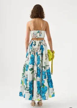 Aje Botanical Tiered Maxi Dress Print Size AU 8 for rent on The Volte - image 3