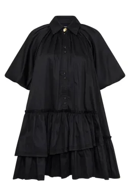 Aje Ambience Smock Mini Dress Black Size 4 for rent on The Volte - image 5